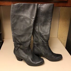 BareTraps calf high zip up boots size 9